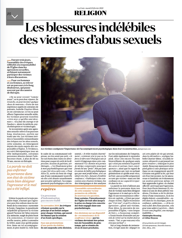 Les Blessures Indélébiles Des Victimes D’abus Sexuels - Cestadireweb