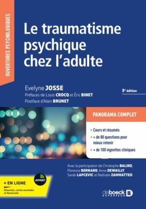 Le traumatisme psychique chez l’adulte, 3e édition